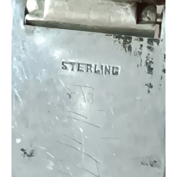 VTG Pitman & Keeler Sterling Silver Sweetheart Expansion Bracelet Clear Stones - Picture 14 of 15